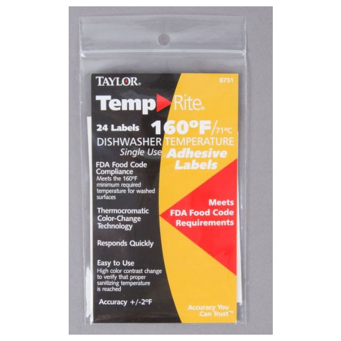 thumbnail image 2 of DayMark Dishwasher Temperature Labels - 160°F/170°F/180°F Sanitizing Indicators (24 Pack) 2 of 9