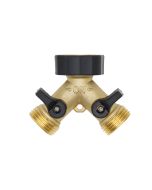 Hose Splitter with Shut Off Valves