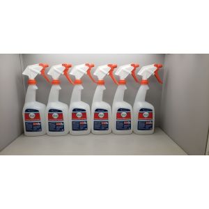Febreze Professional Sanitizing Fabric Refresher Bottle, Sprayer, Orange, 6 ct