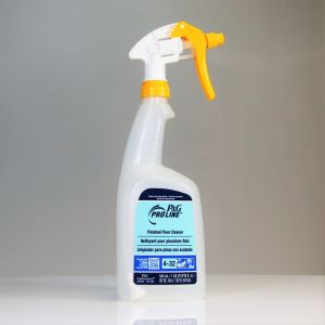 P&G Pro Line Finished Floor Cleaner Bottle, Sprayer, White, 6 ct