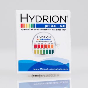Hydrion Spectral 0.0-6.0 pH Strip for FIT product testing