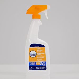 Febreze Linen & Sky Fabric Refresher Bottle, 32oz, with Orange Translucent Trigger Sprayer, Case of 6