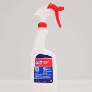 Clean Quick Broad Range Quaternary Sanitizer Bottle, Sprayer, Red/White