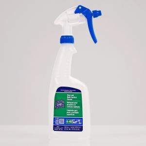 Spic & Span Floor and Multi Surface Cleaner Bottle, Heavy Duty Sprayer, Blue/White