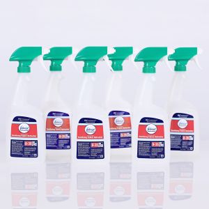 Bottle, 32floz Febreze Professional Sanitizing Fabric Refresher with orange sprayer, case of 6