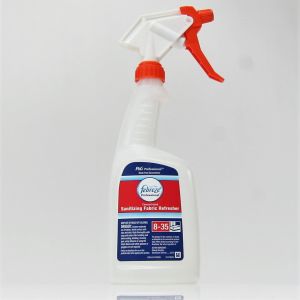 Febreze Professional Sanitizing Fabric Refresher Bottle, Sprayer, Orange, 6 ct