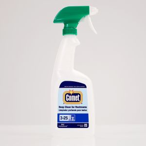Comet Deep Clean for Restrooms Bottle, Medium Duty Foamer, Green/White