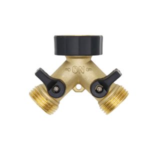 Hose Splitter with Shut Off Valves