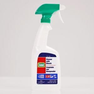 Comet Cleaner with Bleach Bottle, Medium Duty Foamer, Green/White