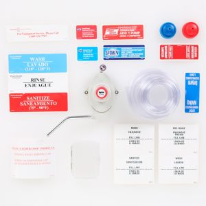 Wall Pump Starter Kit For Manual Dilution of Concentrated Chemical w/Labels & Spare Parts